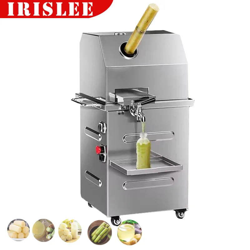Sugar Cane Juice Extractor Equeezer Sugarcane Juicer Stainless Steel Multi-Purpose Commercial Sugarcane Juice Machine 6