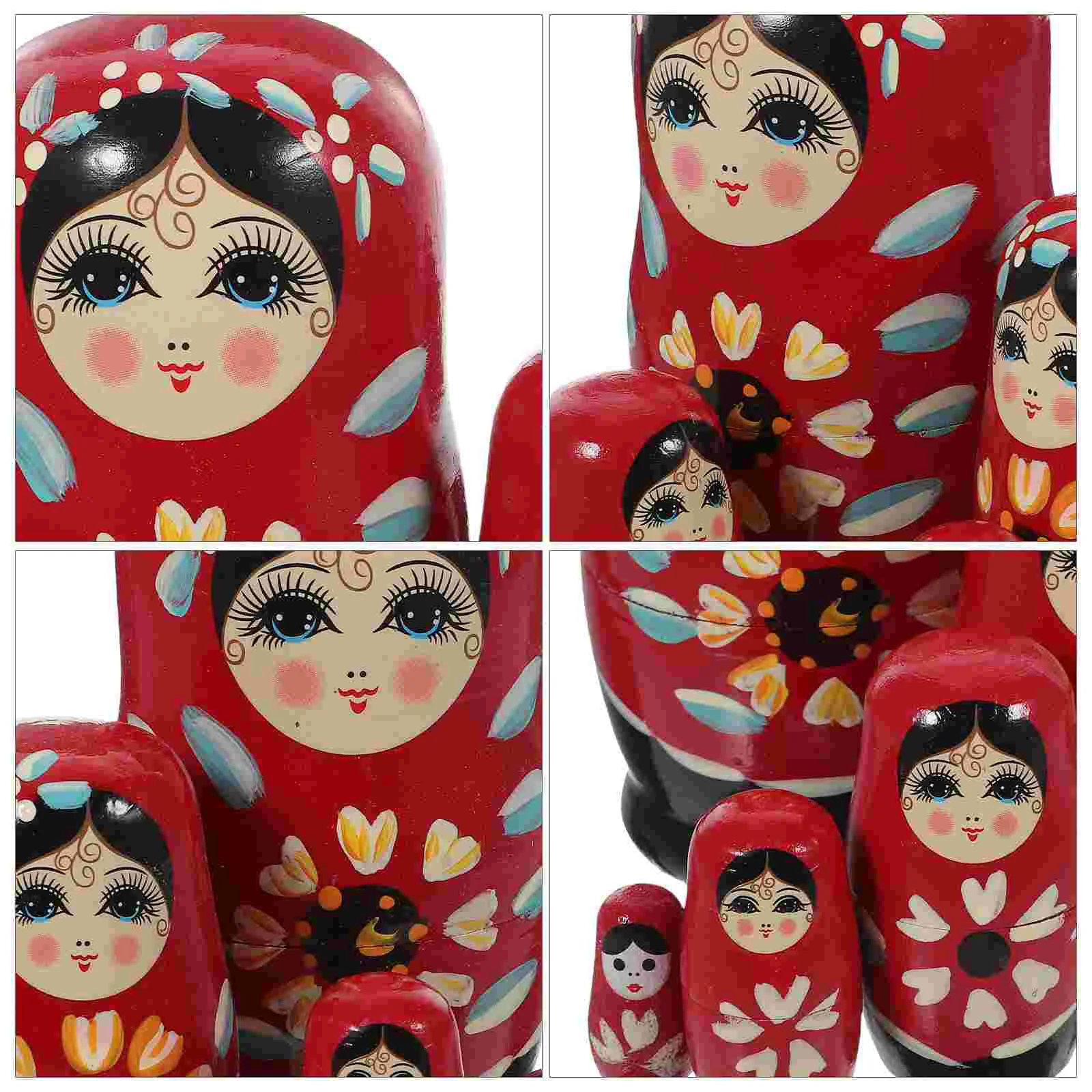 Matryoshka For Kids. Russian Nesting Dolls. Authentic Stacking Dolls