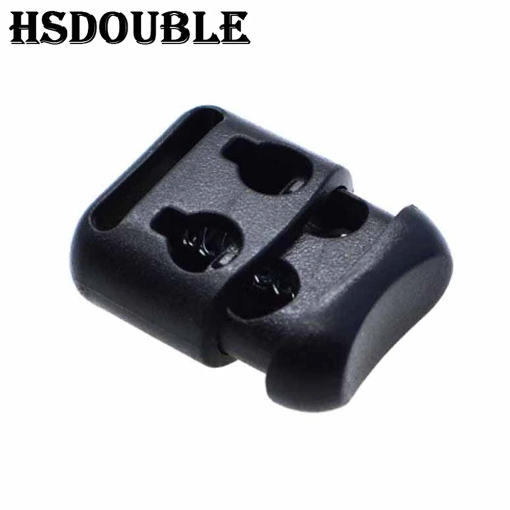 2 Hole Cord Locks Toggle Clip Buckle Rope Cord Lock Stopper Black 10 Pcs/Pack cord lock stopper cord stopper cord lock cord end lock
