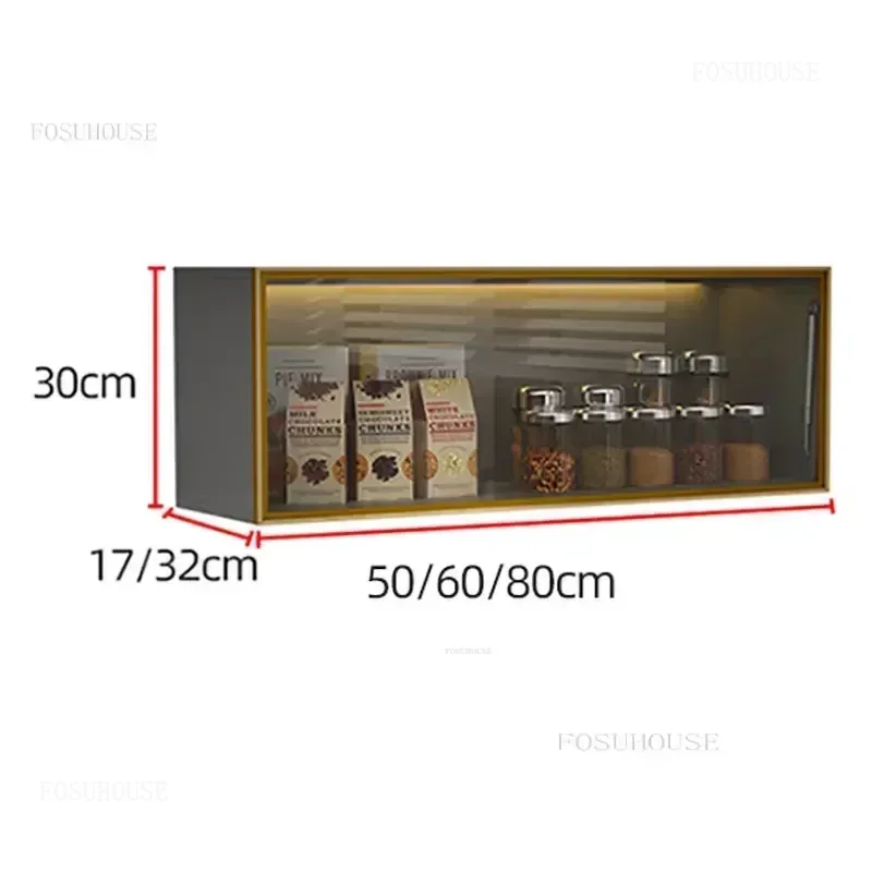 American Style Home Furniture Wall-mounted Kitchen Cabinets Creative Living Room Cupboard Coffee Shop Dormitory Storage Rack H 6