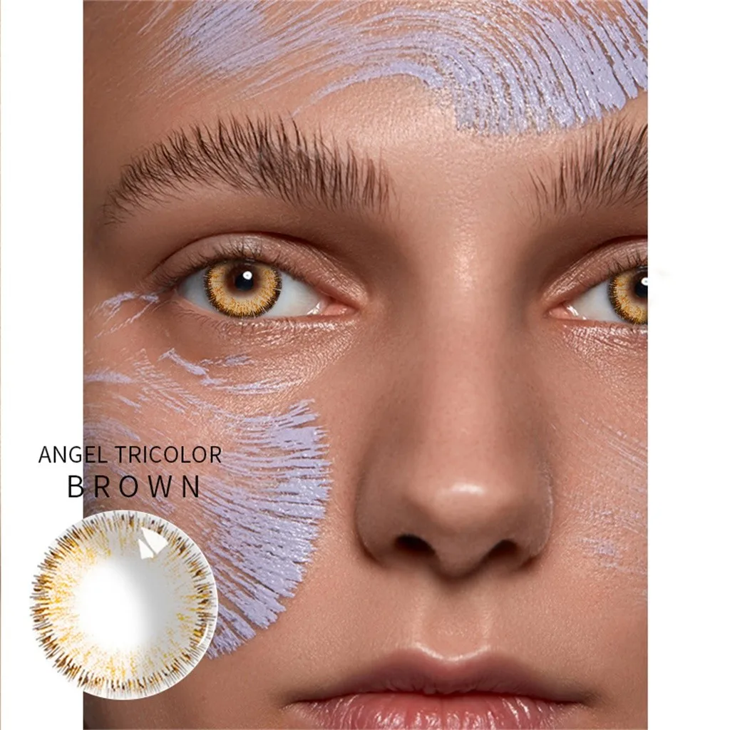 1 Pair 5 Colored Enlarger Eyes Supernatural Fashion Eye Colors Beautiful Student Lens Change Eye Color 5.5ml eye color lens
