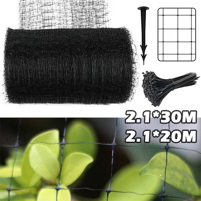 Fekete Anti -Madárvédelem Nettó Háló Kerti Növényhálózat Védje A Növényeket És Gyümölcsfákat Madarak Szarvas Baromfi Legjobb Kerítés - Image 2