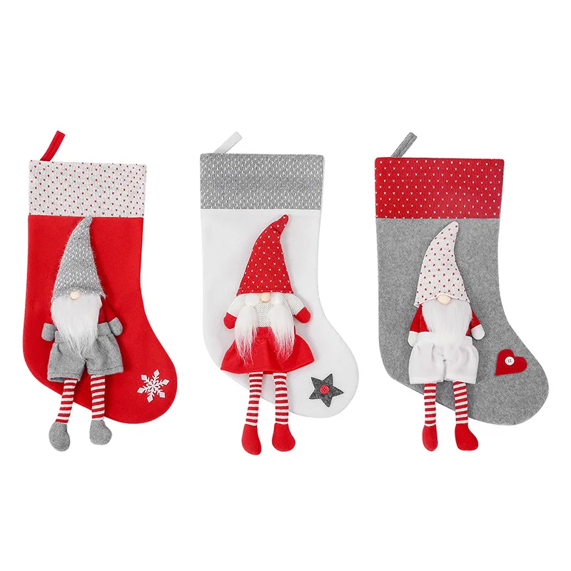 

Adornos Christmas Cartoon Stockings, Adornos, Snowman Pocket, Sock, Candy Bag, Gift for Kids, 2023