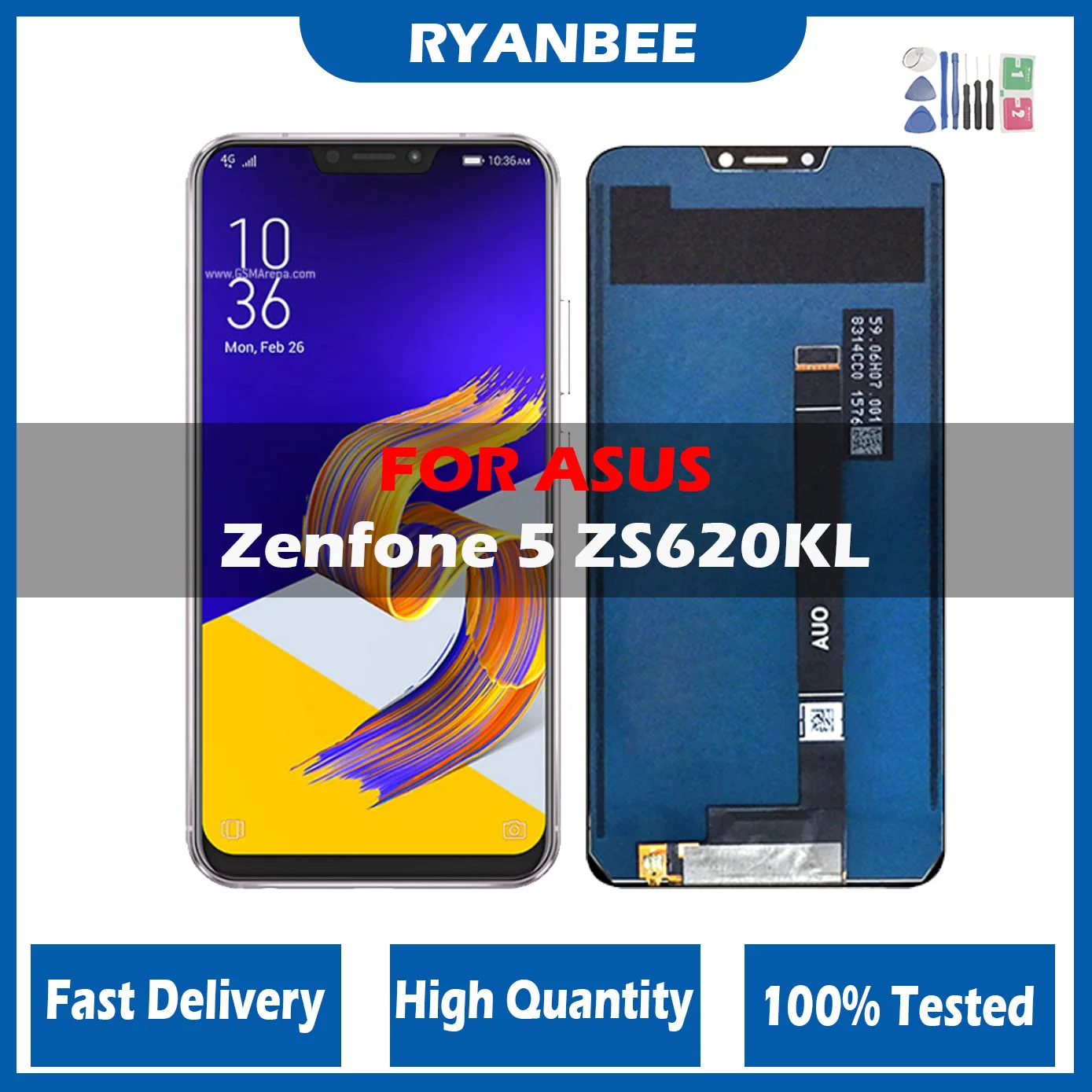 Lcd Originale Per Asus Zenfone 5 2018 Gamme Ze620Kl Display Touch Screen Digitizer Assembly Parti Di Ricambio Per Asus 5Z Zs620Kl