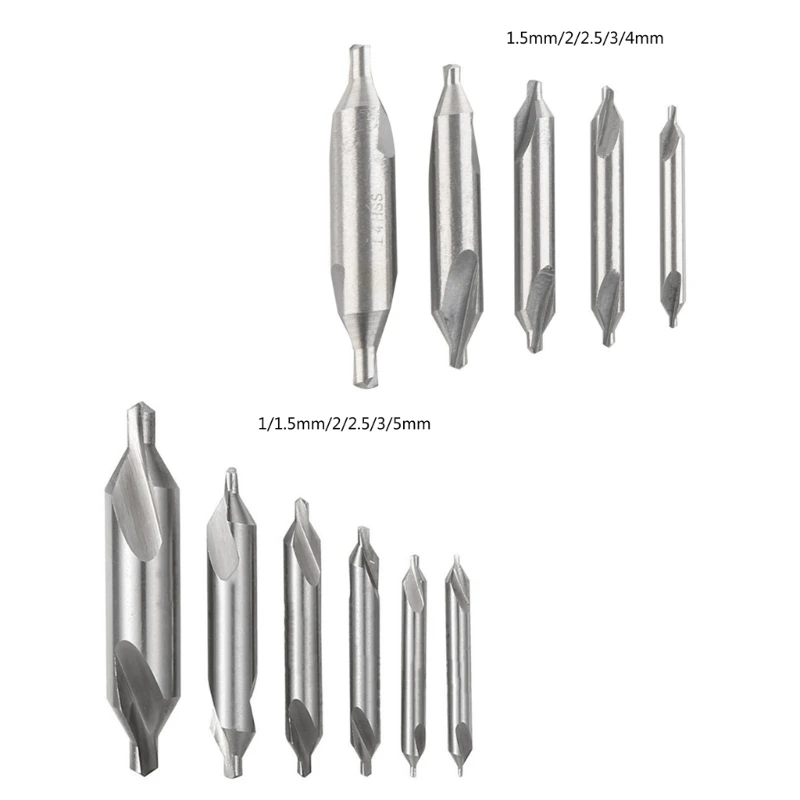 

Center Drill Bits Set Center Drills Countersinks Bit Set 1/1.5/2/2.5/3/4/5mm Dropship