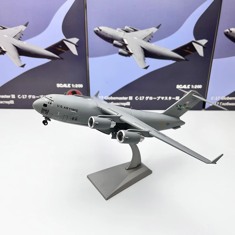 1:200 Scala Diecast Metal U.S. Army C17 C-17 Replica Simulazione Trasporto Aereo Aereo Modello In Lega Boy Toy Collection