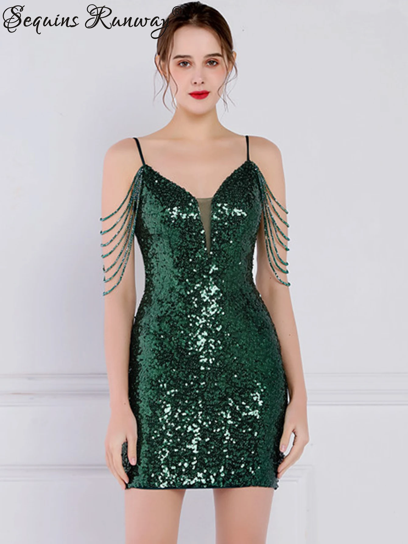 classy backless cocktail dress Kara Elegant Backless Satin Slip Evening Dress M main image 0