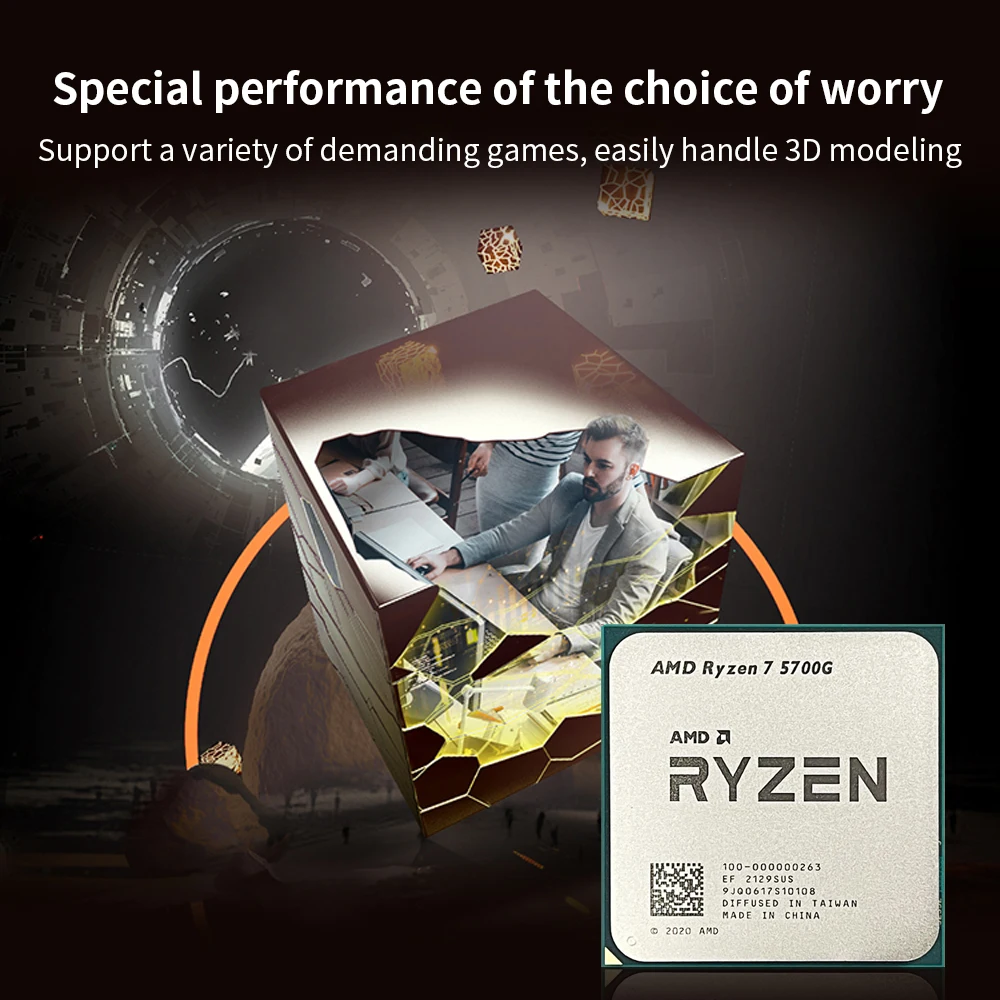 AMD Ryzen 7 5700G CPU R7 5700G プロセッサ 3.8GHz 8 コア 16