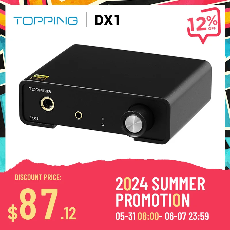 TOPPING DX1 AUDIO haute résolution DAC & amplificateur casque DSD256