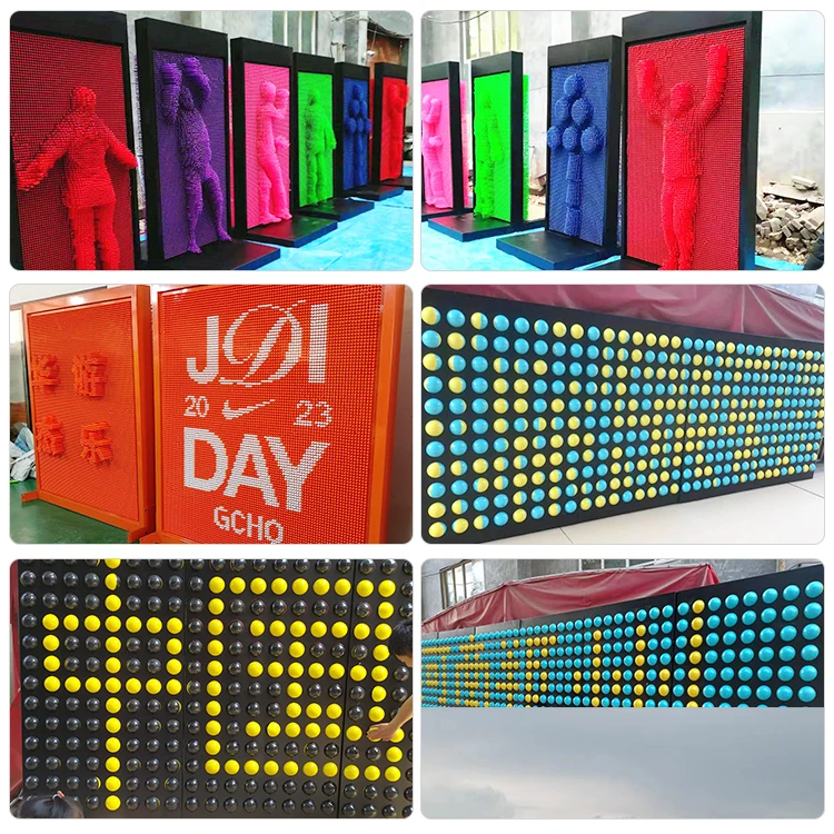 Interactive Colorful 3D Impression Pin Screen Toys Creative 3D Art Toys for Children's Playground