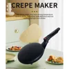 Electric Pancake Maker, Kitchen Appliance Chef Pancakes, Instant Heating Spring Roll Pastry Frying Pan 3