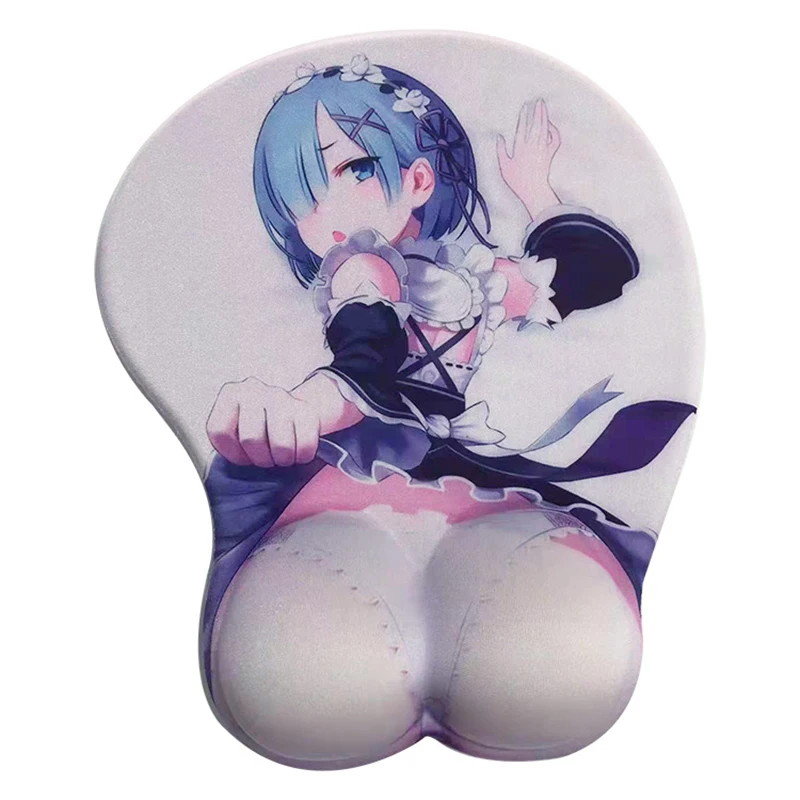 thumbnail image 2 of RUFSMAAN 3D Mouse Pad Oppai Mousepad With Soft Gel Wrist Rest Anime Manga Gaming Boob Pad Anti-Slip Mouse Mat (delpho 34 2 of 10