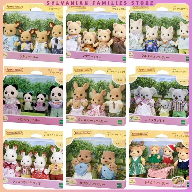 Sylvanian Families Anime Girl Figures Baby Series Figure Furniture Set Pvc Statue Model Doll Collection Ornaments Gifts Toys anime girl figures dollhouse furniture set doll house toys