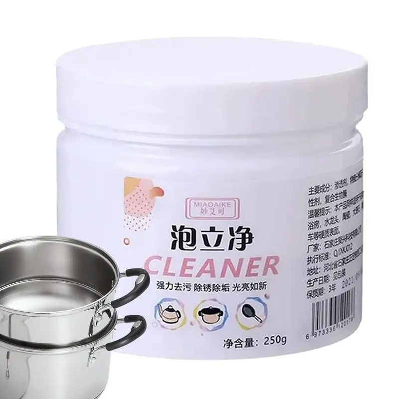 

Foam Rust Removal Powder Powerful Kitchen All Purpose Powder Cleaner Agent Soak to Clean Greasy Dirt Strong Bubble Powder