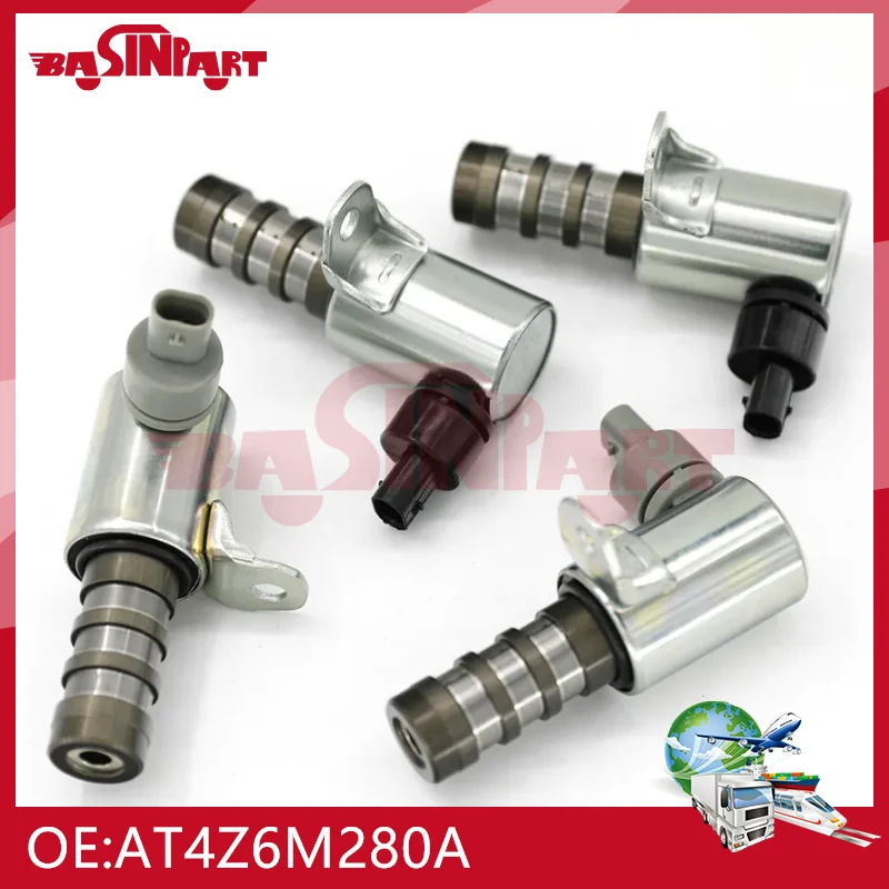 

Basinpart 4 шт. VVT регулируемый клапан синхронизации соленоида для Ford Edge Explorer F-150 Lincoln MKX MKZ Новый AT4Z6M280A AT4Z-6M280-A L53008