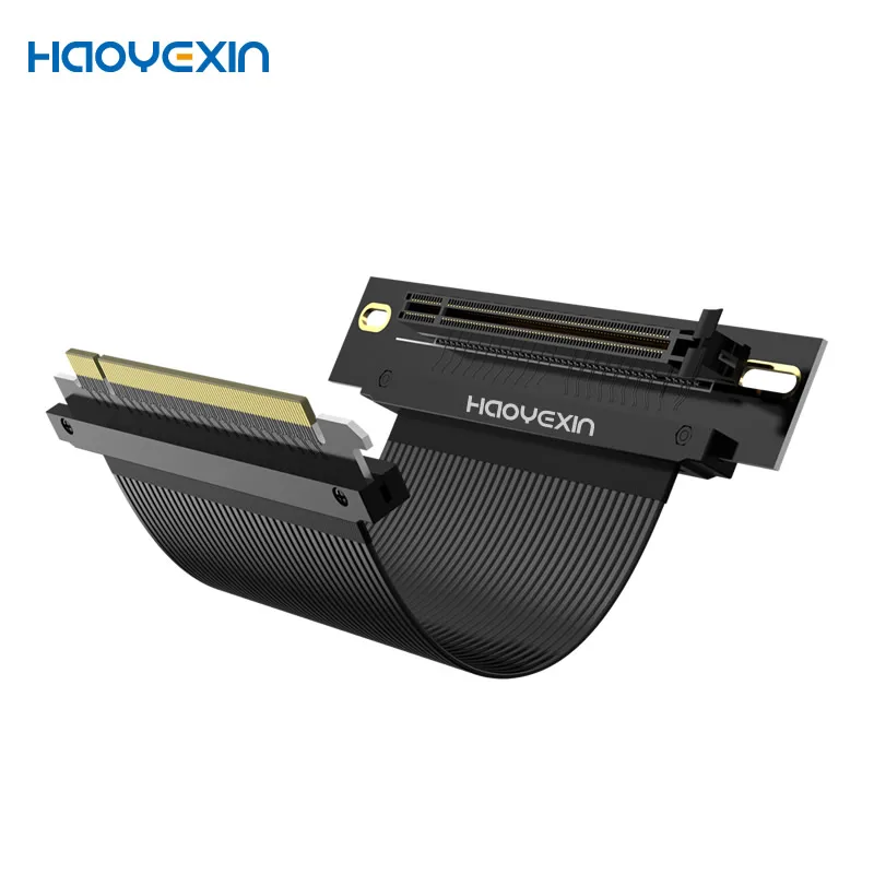 Cabo Riser Pcie para Placa Gráfica Extensão Flexível Pcie 4.0x16 Rtx3090 Gen4.0 Pcie 4.0 16x Riser Cabo 3.0 - Imagem 2