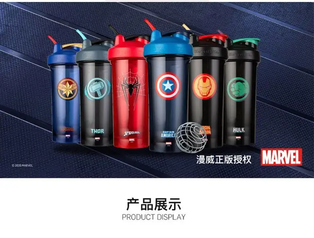 Hasbro Blenderbottle Marvel Model Protein Powder Shake Cup Shake Cup Sports  Fitness Water Cup Stir Cup - AliExpress