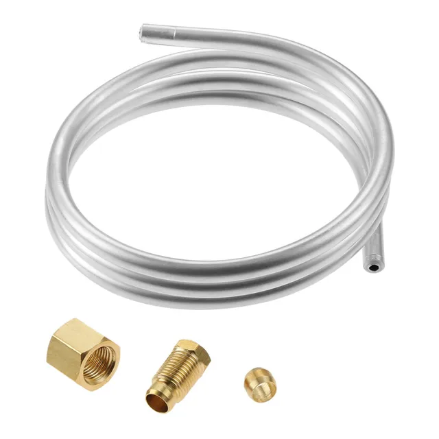 4Db/1Kit 1/4 Hüvelykes Alumínium Cső 39In Kompressziós Olíva Illesztés M10*1 Nő- És Férfi Anyák A Pilóta Égő Gázfűtéshez - Image 4