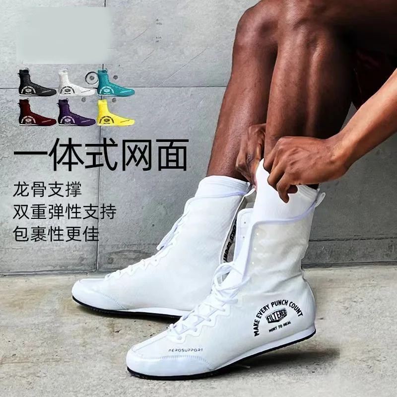 New Professional Boxing Shoes Non-Slip Wrestling Shoes Men's Comfortable Wrestling Men's Lightweight Boxing