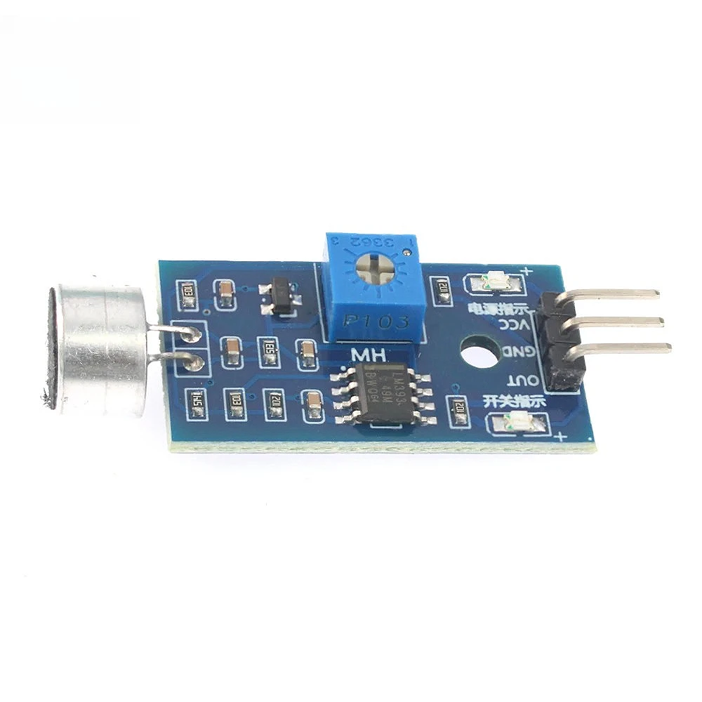 Sound Detection Sensor Module LM393 Sound Sensors VOS Module Voice Operated Switch Microphone for Arduino DIY Project 3.3V-5V