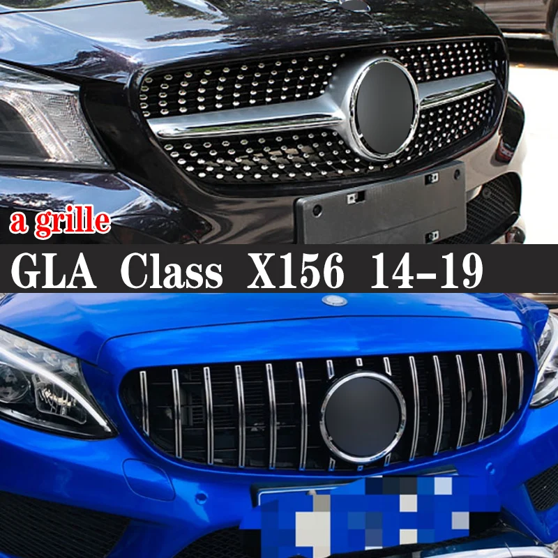 

Suitable For Mercedes Benz GLA Class X156 GLA260 GLA200 GT Style Grill Front Bumper Movement net Air intake grille 2014-2019