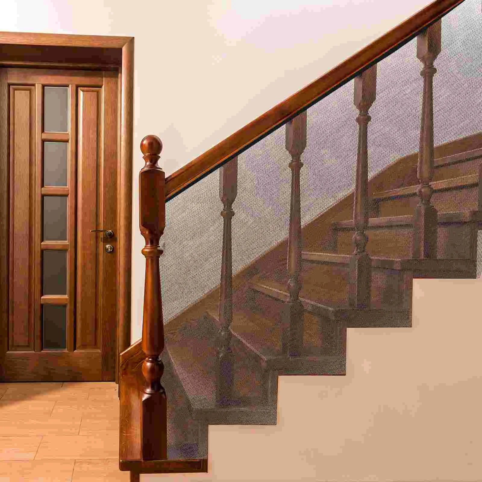 Railing Net Safety Pet Netting for Black Protect Stair Proof Mesh Indoor Home