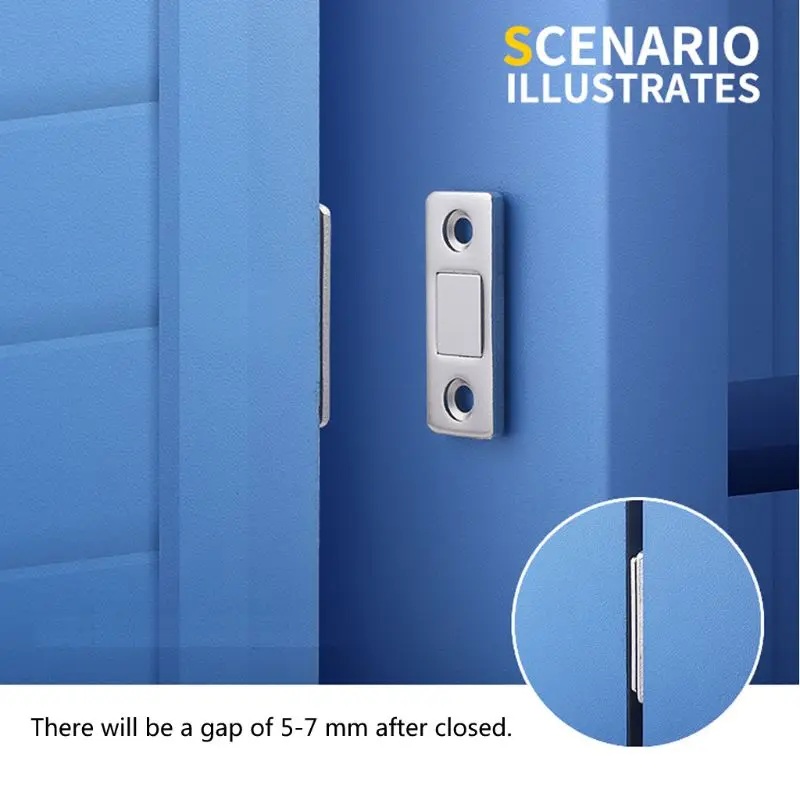 5 Set Stainless Steel Magnetic Door Catch Heavy Duty Magnet Latch Cabinet Catch magnetic cabinet catches door catches magnetic cabinet latches