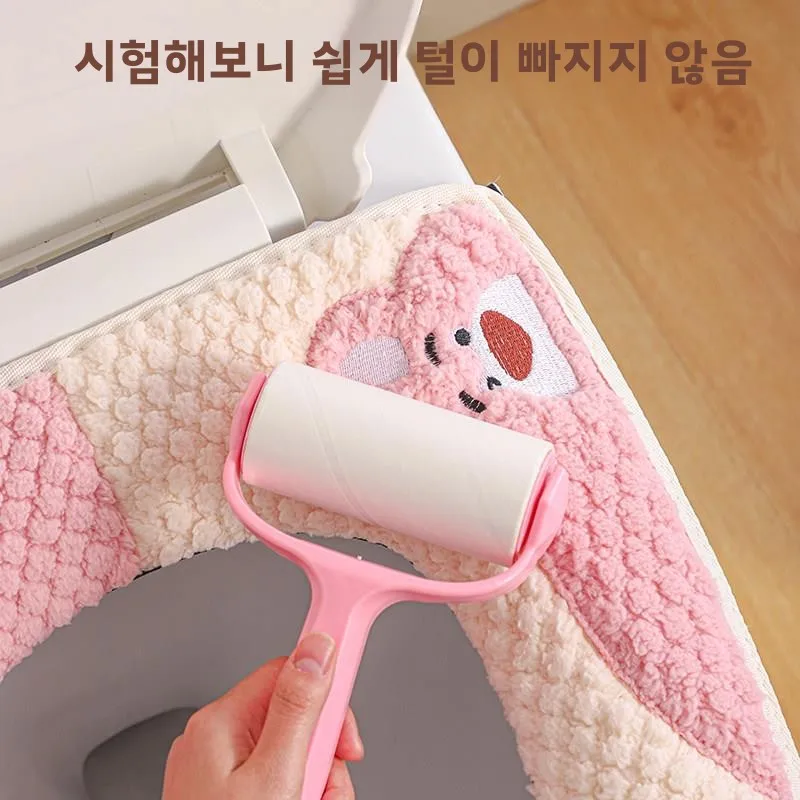 두꺼운 플리스 지퍼형 방수 변기 시트 커버, 겨울 신상품, 사계절 범용 변기 시트 쿠션