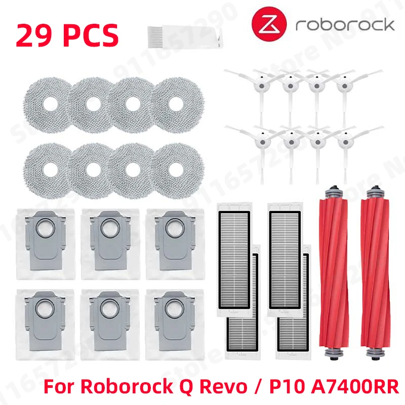 Set di accessori da 12 pezzi per aspirapolvere robot Roborock Q Revo/Qrevo S/Qrevo Master/Qrevo