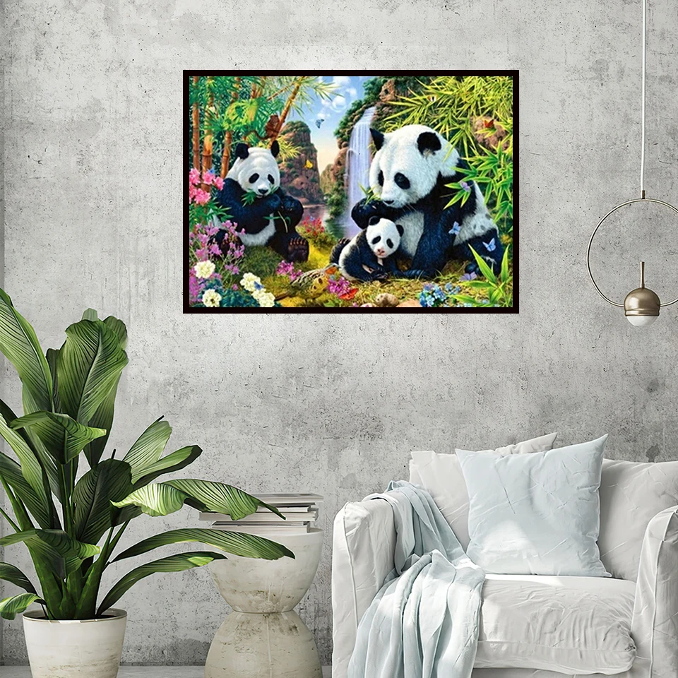 Diamond Painting Panda 5D DIY Full Square Drill Animals Diamond Art Painting Kit Home Decoration