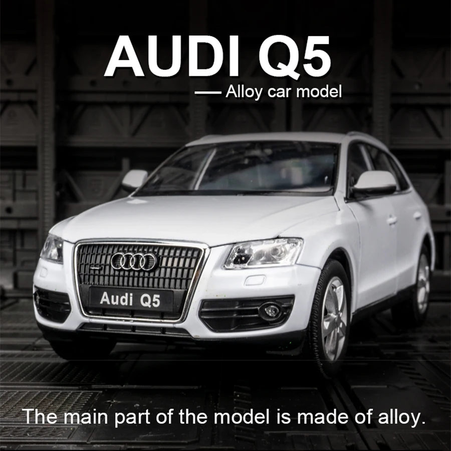 

Модель автомобиля WELLY 1:24 Audi Q5 SUV из сплава, литая металлическая игрушка, внедорожник, Коллекционная модель автомобиля, подарок для детей