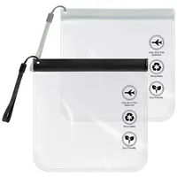 1pcs Luggage Transparent Travel Use Leakproof Flight Make Up Waterproof For Women Reusable Airport Security Toiletry Bag 1