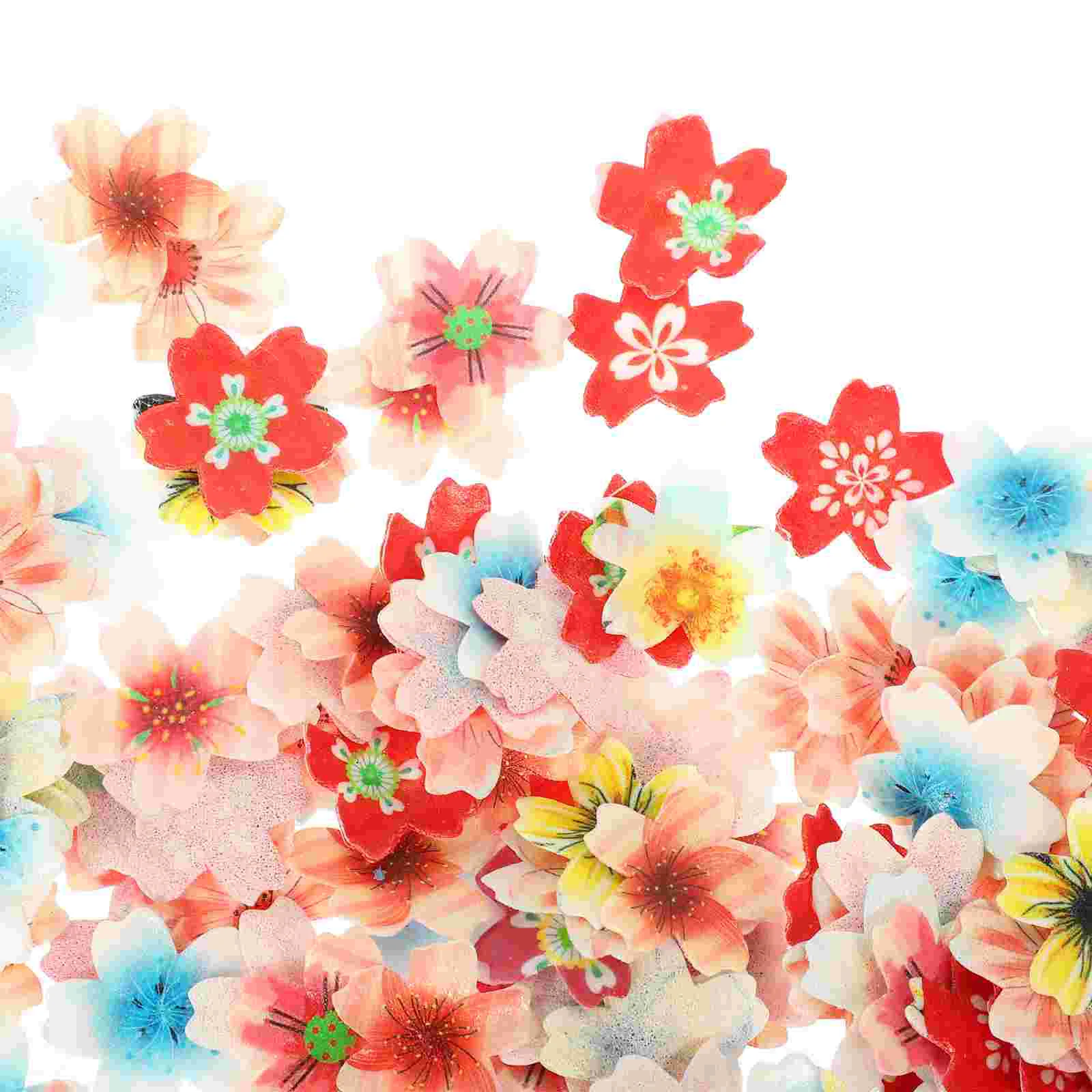 

1 Box of Dessert Edible Flowers Cake Edible Flowers Cake Flower Decors Paper DIY Cupcake Toppers