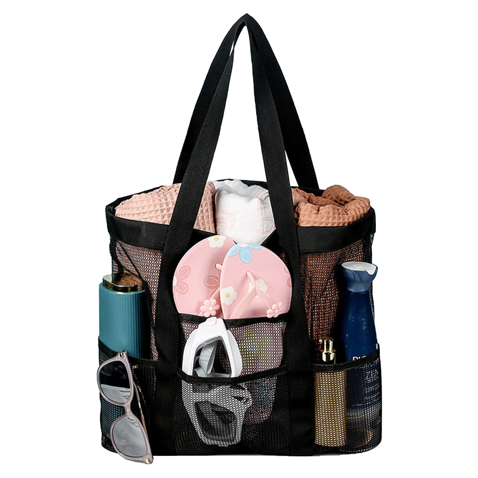 Mesh Shower Bag Mesh Shower Caddy Portable For College Dorm Large Tote