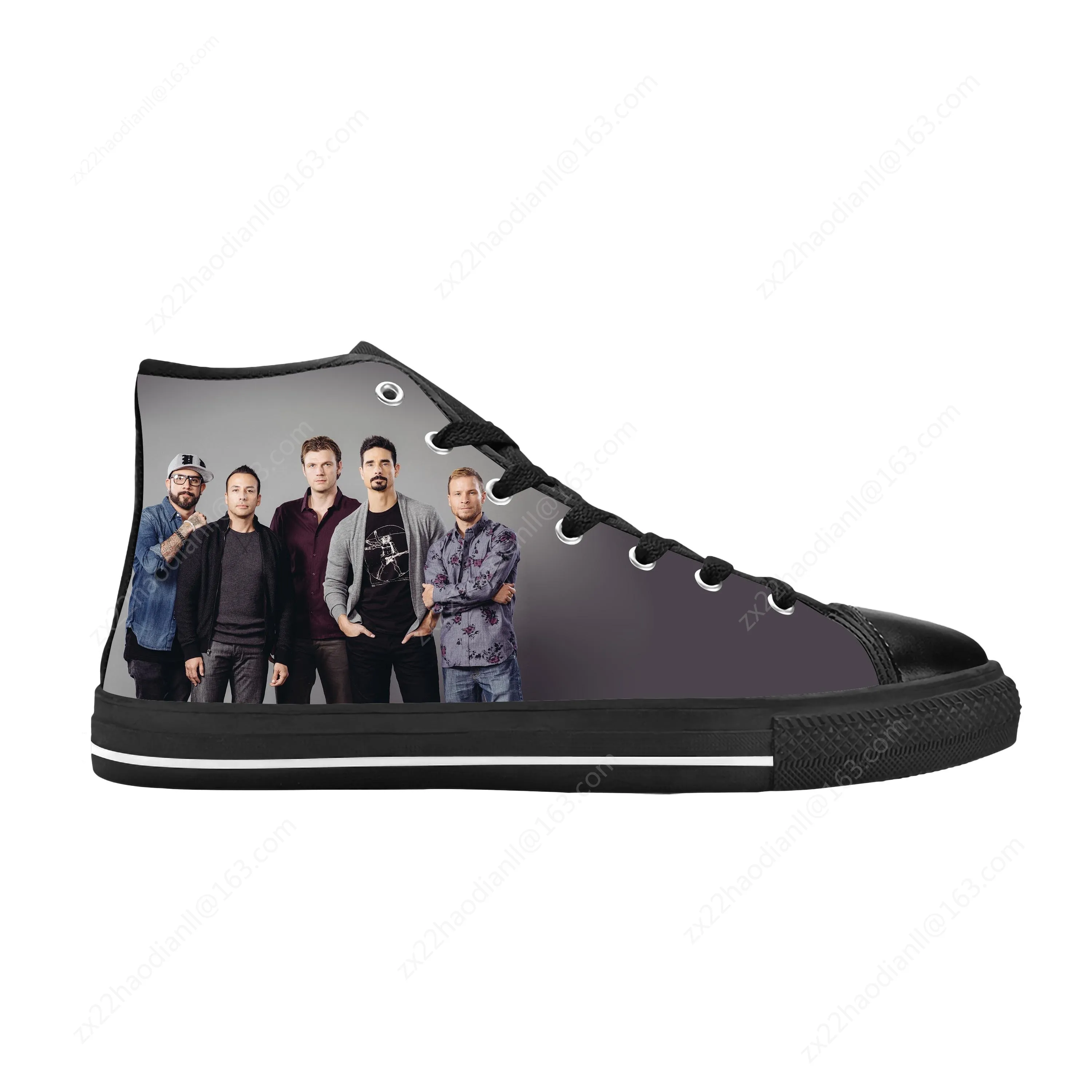 Backstreet Boys Pop Rock Band Music Singer Funny Casual Cloth Shoes High Top Comfortable Breathable 3D Print Men Women Sneakers