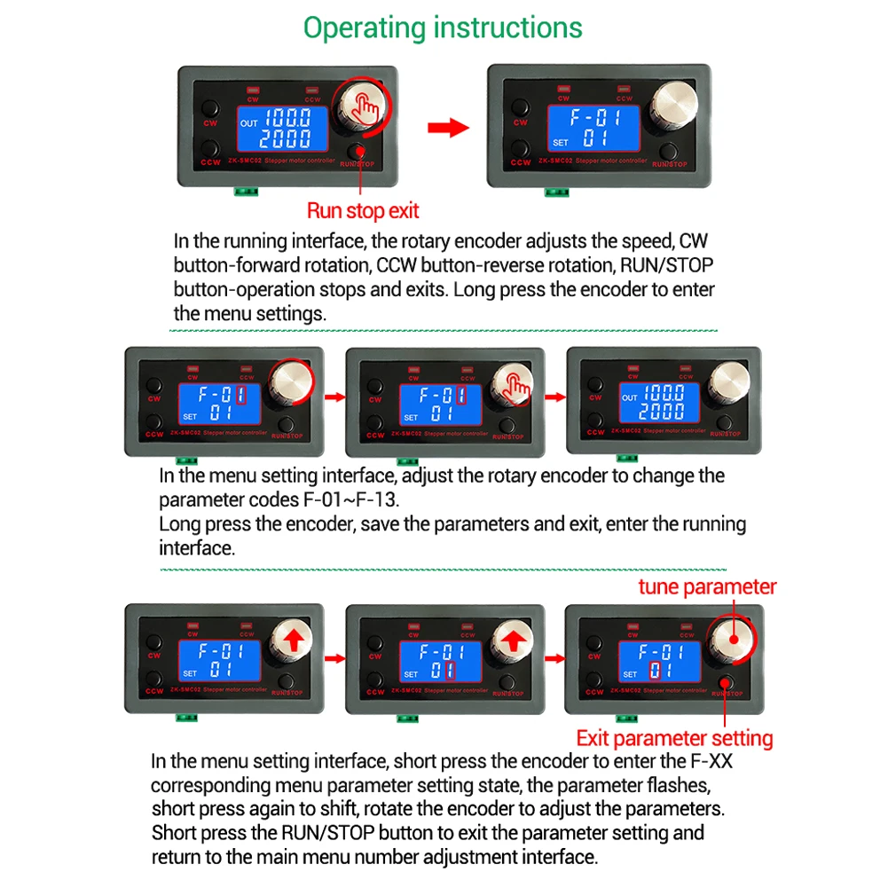 정방향 역방향 펄스 속도 제어 보드, 프로그래밍 가능한 PLC 직렬 통신, SMC01/2 스테퍼 모터 드라이버 컨트롤러, DC 5-30V