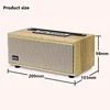 Bluetooth Speaker Wireless Subwoofer Radio TF Card USB Soundbar Retro Wooden Multifunctional Outdoor Portable Heavy Bass Boombox 6