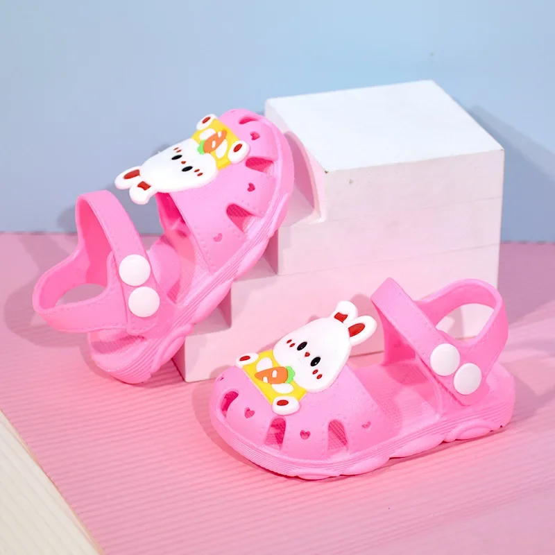 Cartoon Child Sandals Summer Anti Slip Boy Beach Shoe Infant Toddler Walking Shoe Soft Sole Girl Baby Shoes