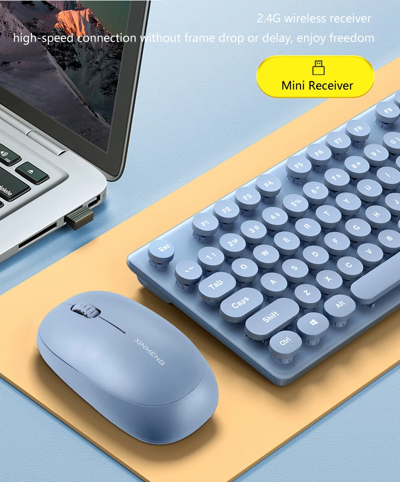 UTHAI-Conjunto de Teclado e Mouse Sensível Mecânico,
