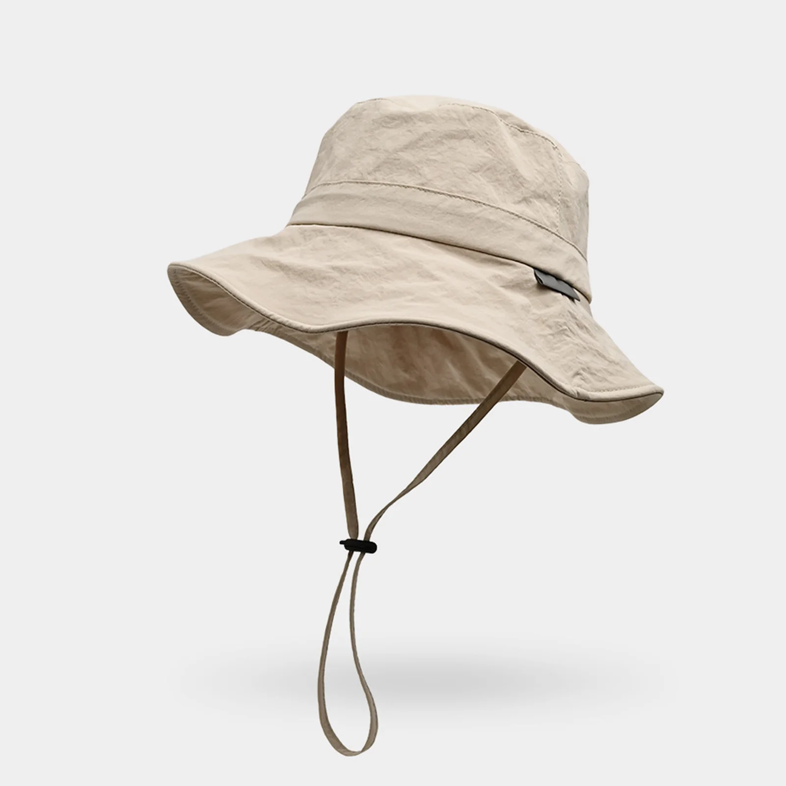 Einfarbige Sonnenhüte für Männer, Outdoor-Angelkappe, breite Krempe, Anti-UV-Schutz, Damen-Eimerhut, Sommerwandern, Fischerkappen – Detail 6