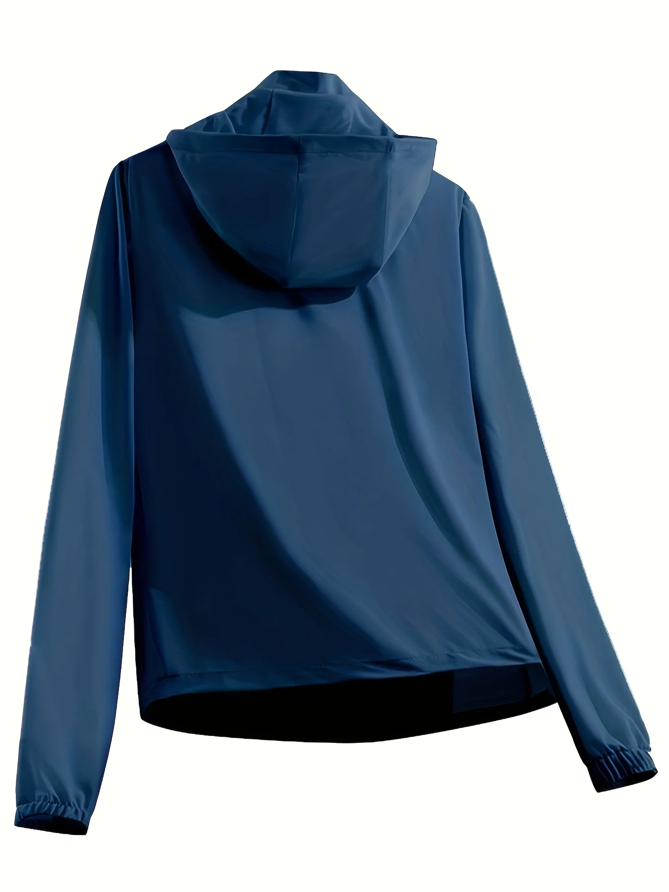 햇빛 차단 UPF 50+ 솔리드 후드 래쉬가드, 지퍼 포켓과 함께한 야외용 긴 소매 집업 재킷, 하이 스트레치 디자인 햇빛 차단 UPF 50+ 솔리드 후드 래쉬가드, 지퍼 포켓과 함께한 야외용 긴 소매 집업 재킷, 하이 스트레치 디자인