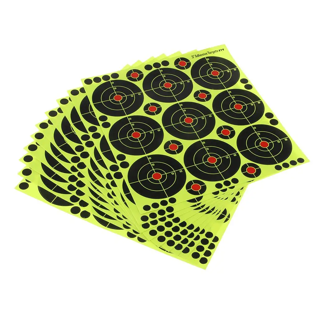 90pcs Shooting Targets Reactive Splatter Dia. 8cm Adhesive Paper Target