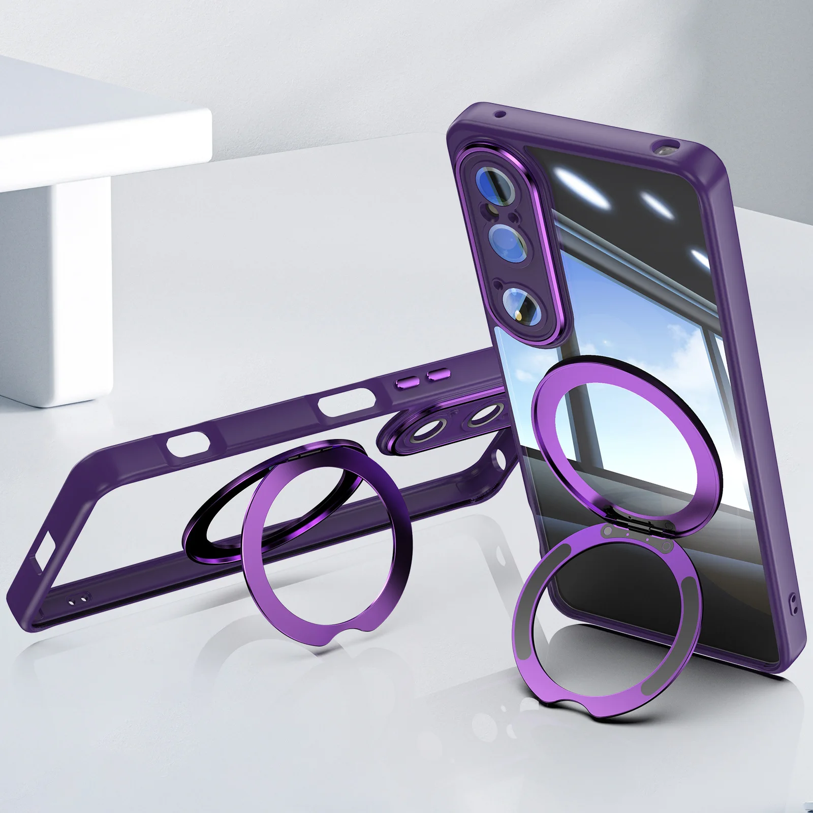 SNCLET Cover Pour Sony Xperia 1 IV Coque Avec Cordon De Collier