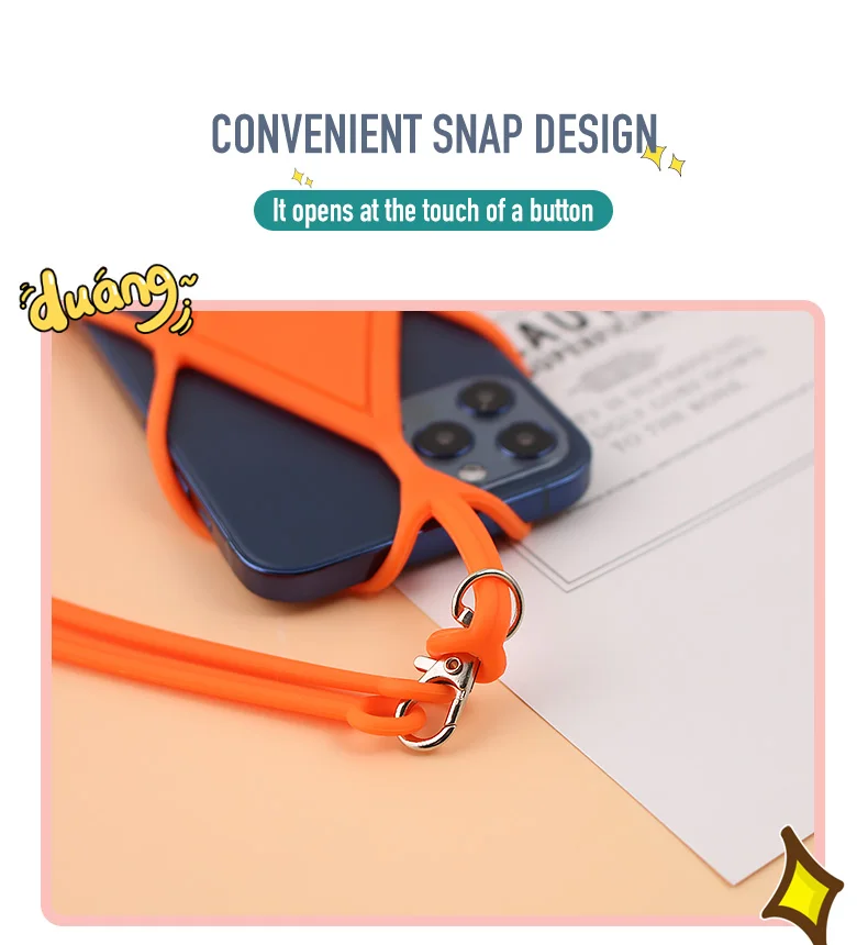 Cordino Per Cellulare 2 Pezzi - Con Custodia E Reggicollo - Foto 3