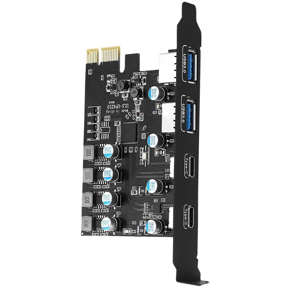 4 Port USB Expansion PCI Express Card Adapter