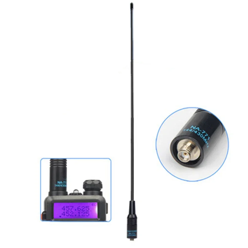 Antenna Na-771 Originale Sma-F Femmina Vhf/Uhf Antenna Di Guadagno Dual Band Per Radio Kenwood Baofeng Uv-5R Uv-82 Bf-888S Cb
