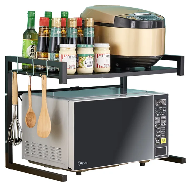 Microwave Stand Telescopic Microwave Oven Rack: Organize Your Kitchen with Style