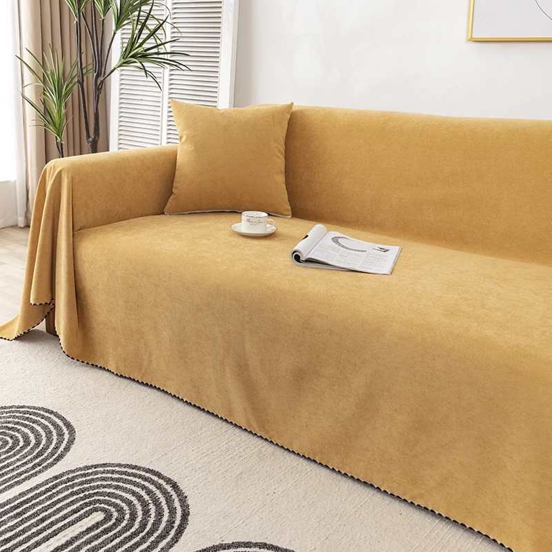 Description Picture 6 of itemWaterproof Sofa Blanket Multipurpose Solid Color Furniture Cover Durable Fabric Dust-proof Anti-scratch Home Living Room Decor