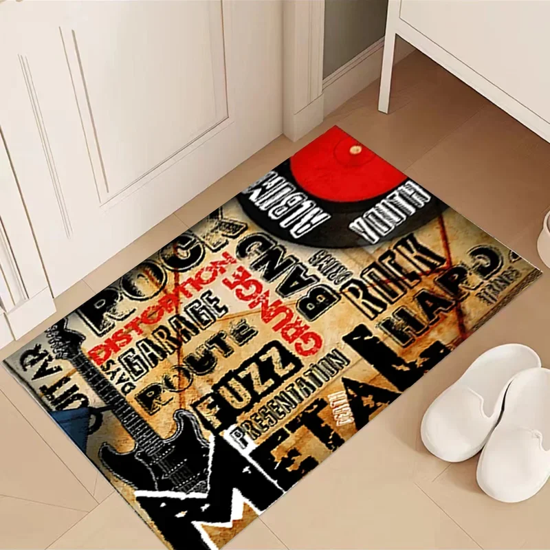 VIKAMA Electric Drum Set Drum Pad Recording Studio Rehearsal Room Sofa Living Room Non-Slip Soundproof Carpet Home Decoration