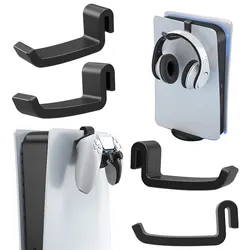 Gaming Headset Wall Mount - Sleek Headphone Hanger & Stand (Black)